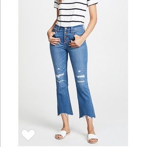 Madewell button-front Cali Demi boot jeans petite